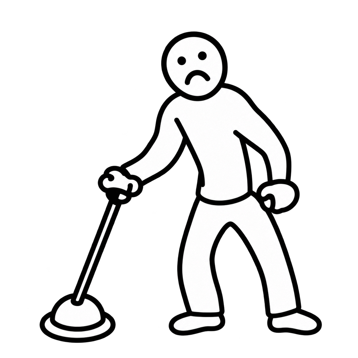 A person standing at the lever that switches the tracks